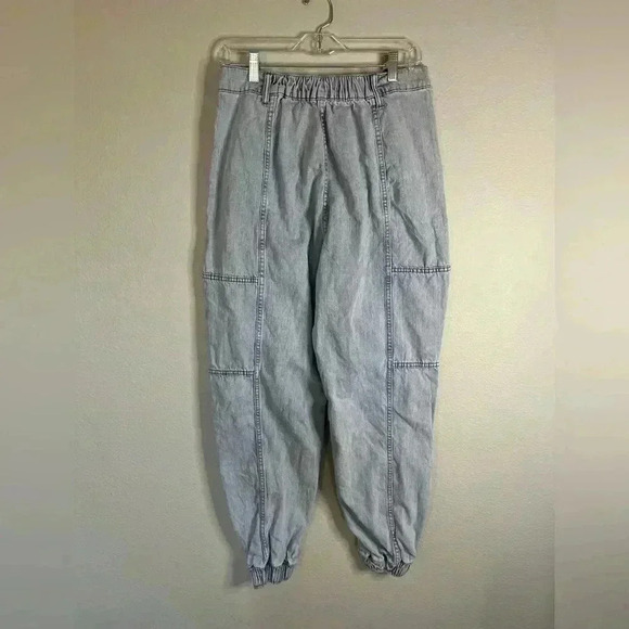 Hot topic Indigo Denim Cargo Jogger Jeans Girls Size L - Picture 6 of 15